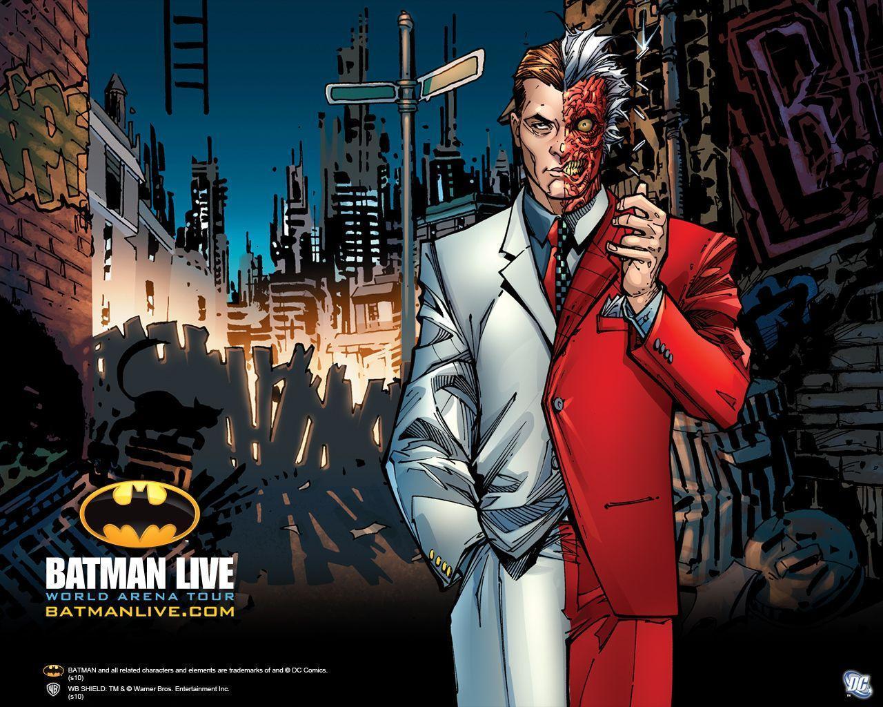 Wallpaper Two Face Live World Arena Tour Discover Gotham