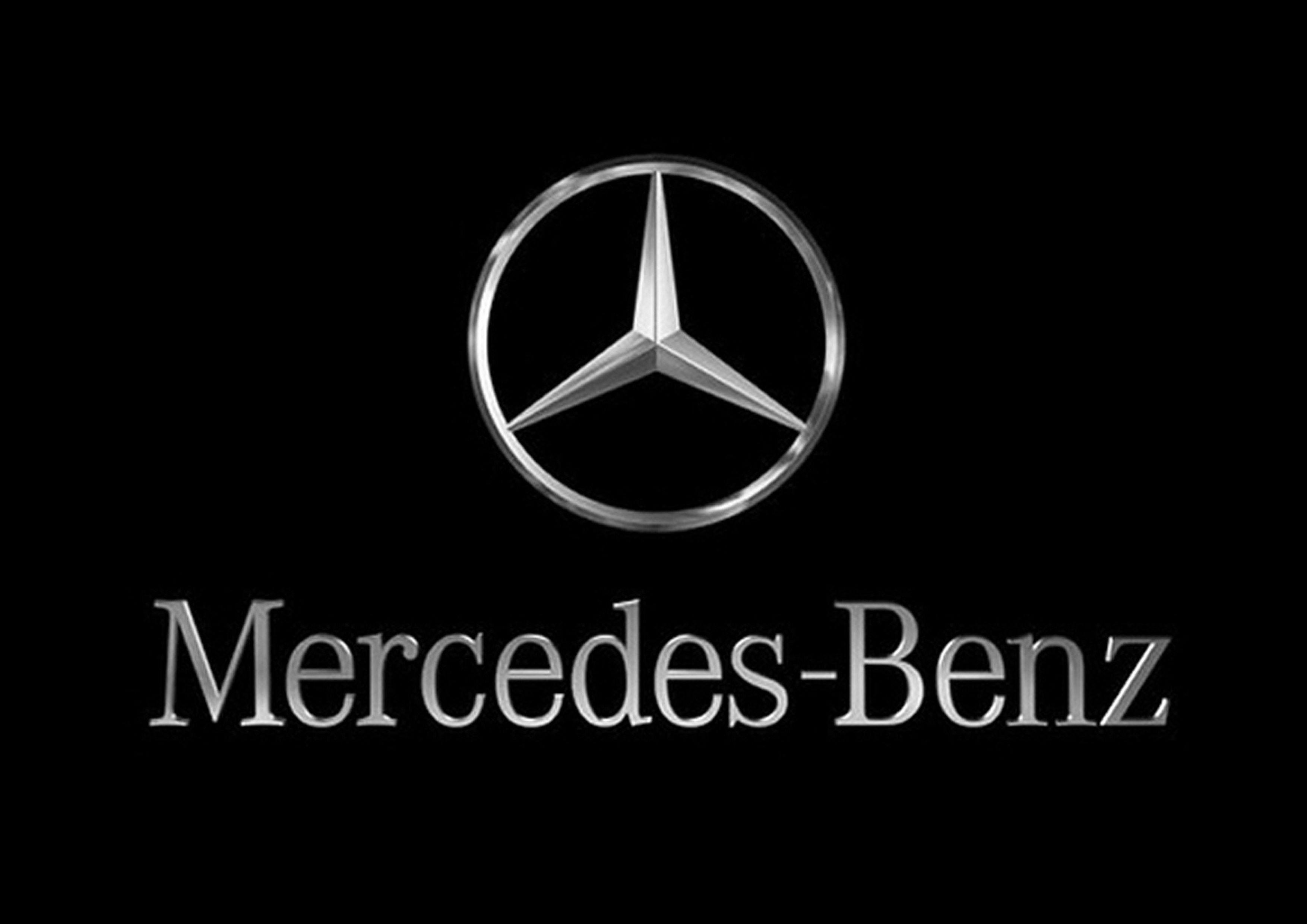 Logo Xe Mercedes dát vàng 24k