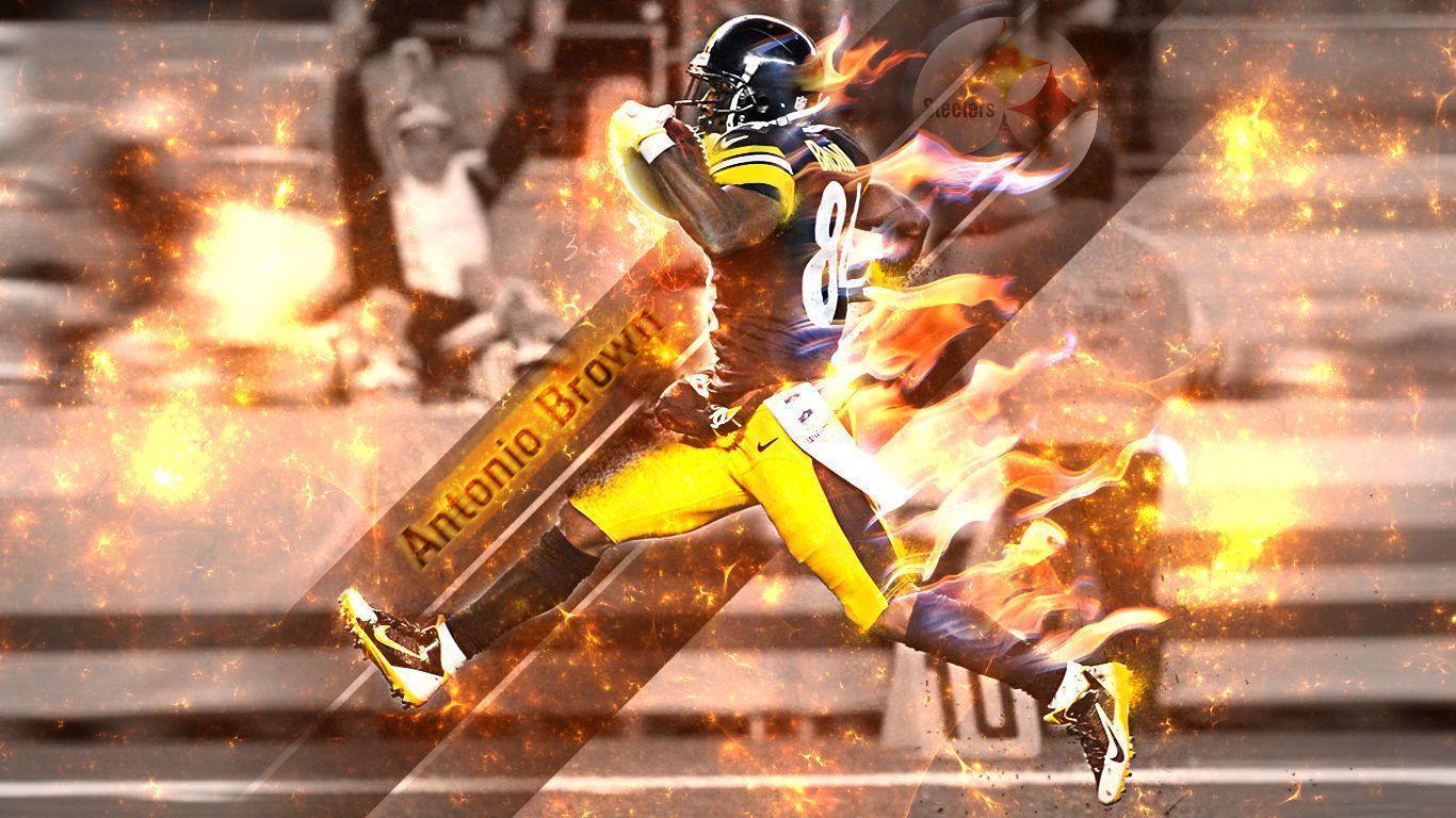 Antonio Brown iPhone 67 and iPhone 67 Plus sized wallpapers  rsteelers