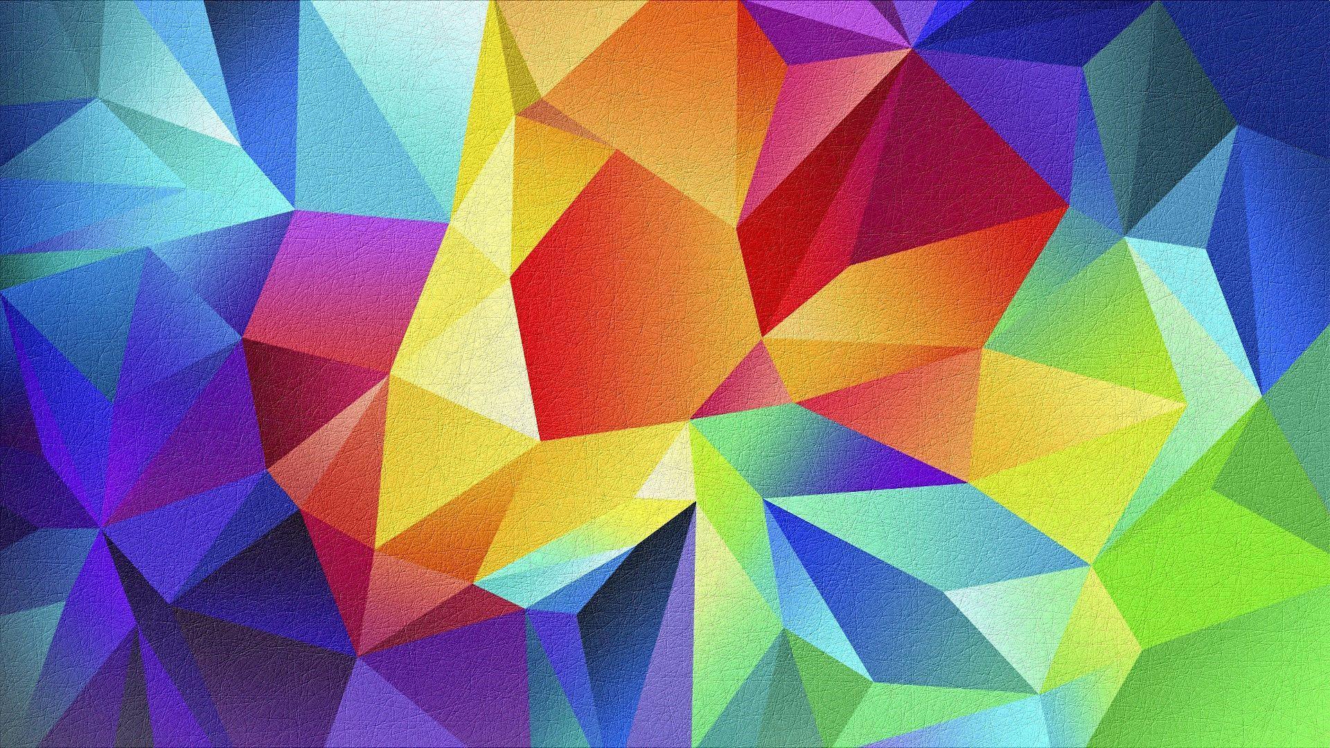 Colorful Geometric Shapes by HD Wallpaper Daily