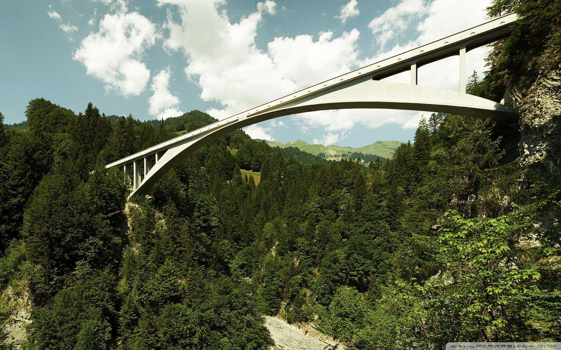 Mountain Bridge HD desktop wallpaper, High Definition