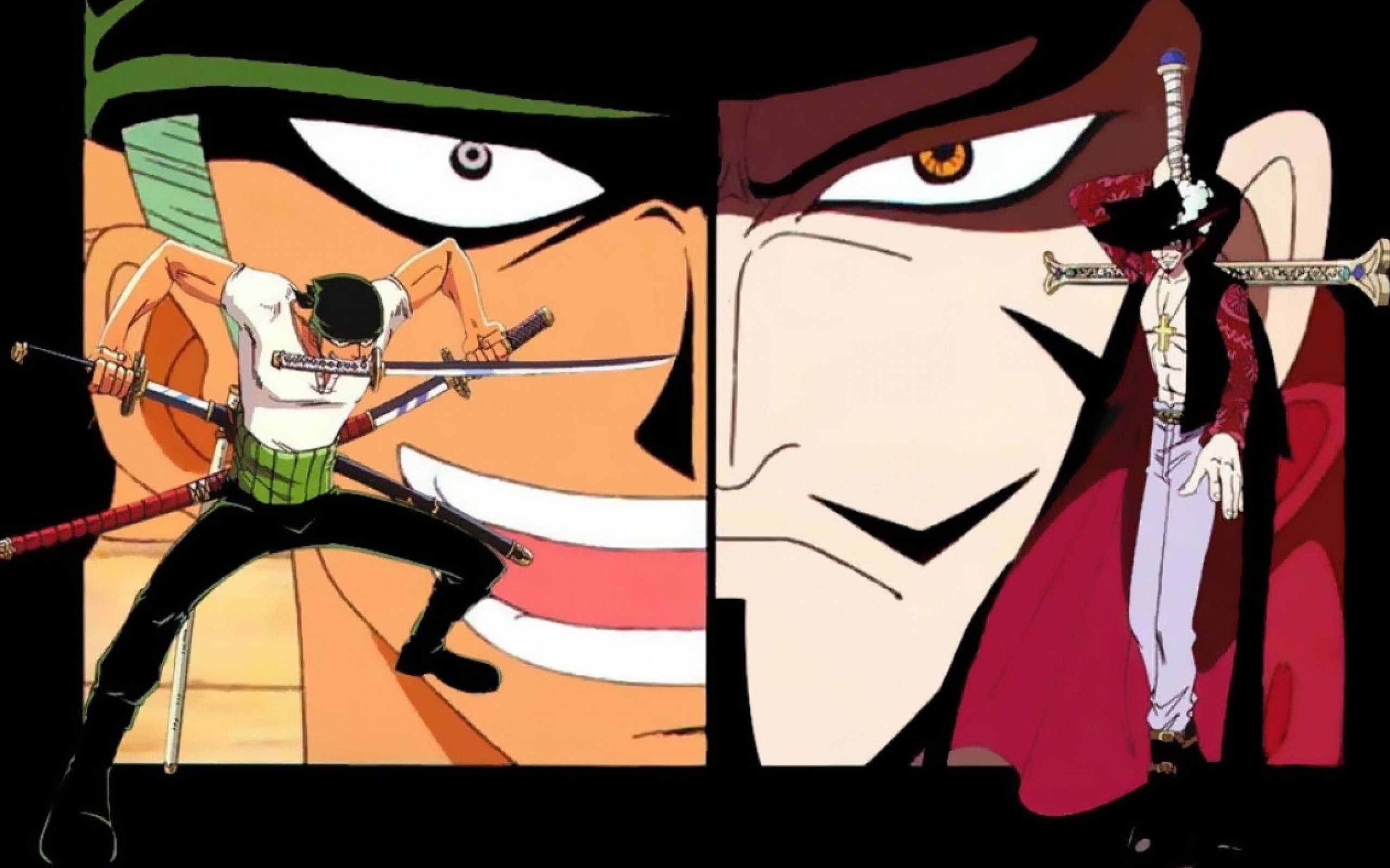 Zoro vs Mihawk Piece Wallpaper