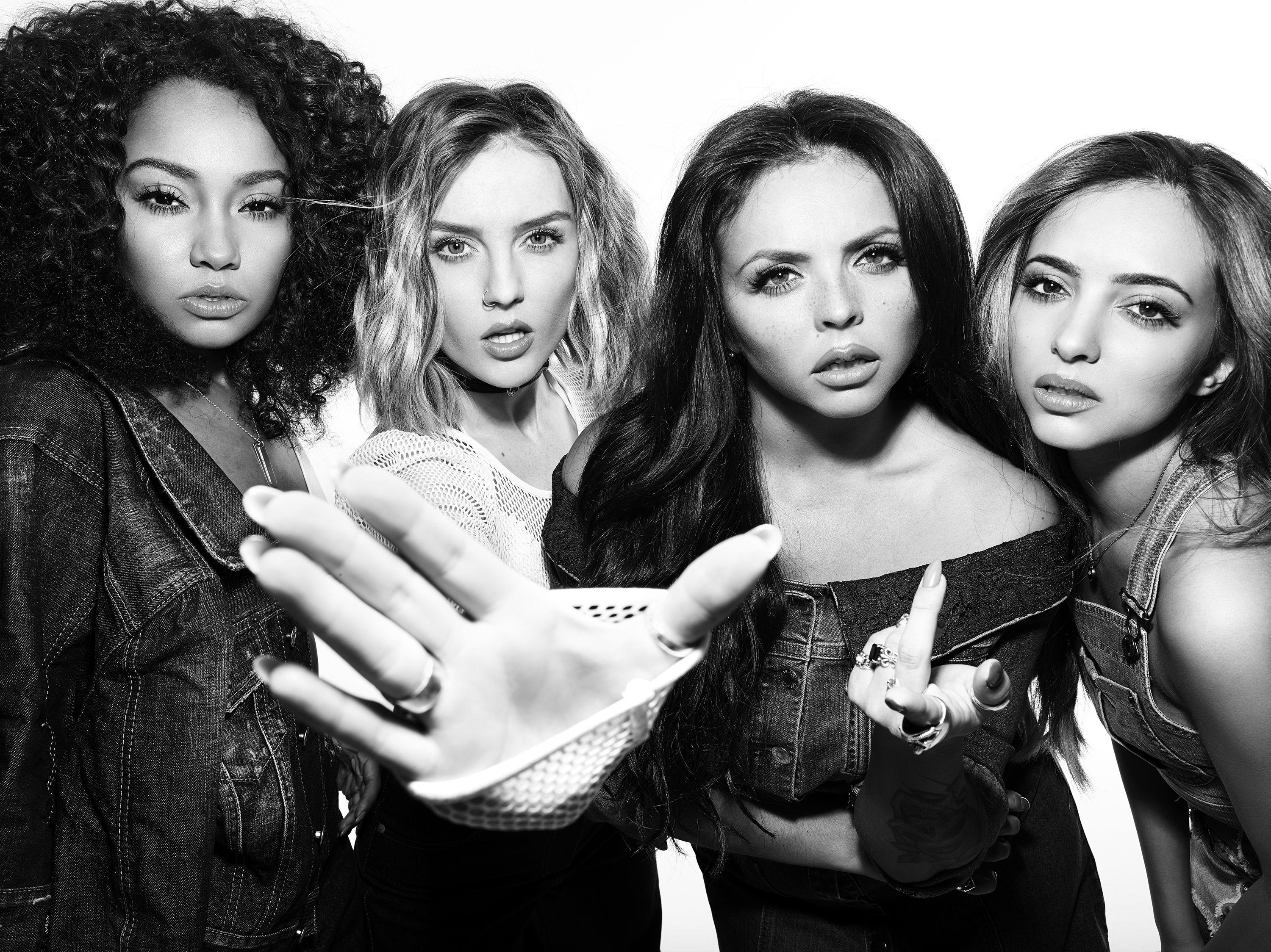 Black and White Little Mix Wallpaper. Full HD Picture