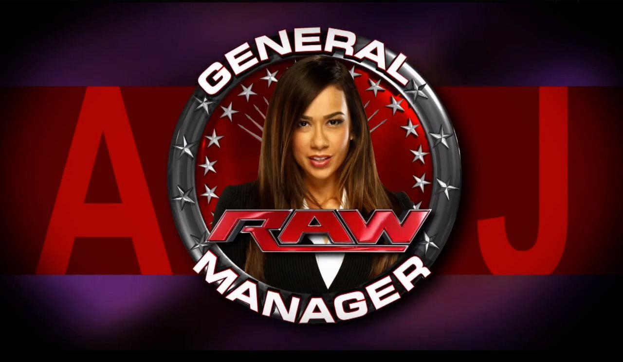 AJ Lee WWE Raw GM Exclusive HD Wallpaper