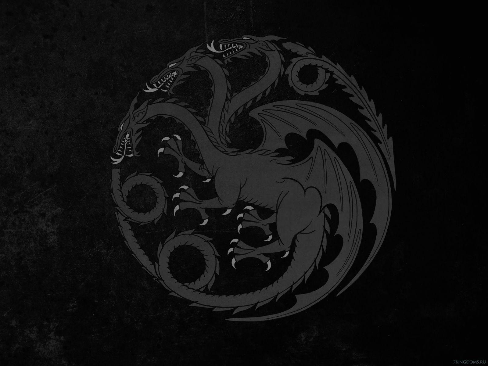 dragons, Game of Thrones, TV Series, 3D, arms, House Targaryen