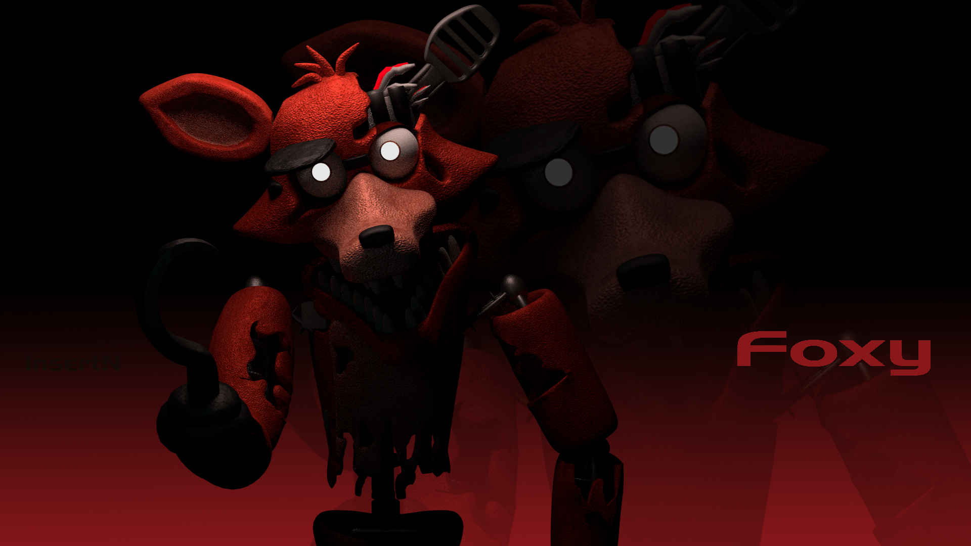 Download Fnaf Withered Foxy In Windows Wallpaper