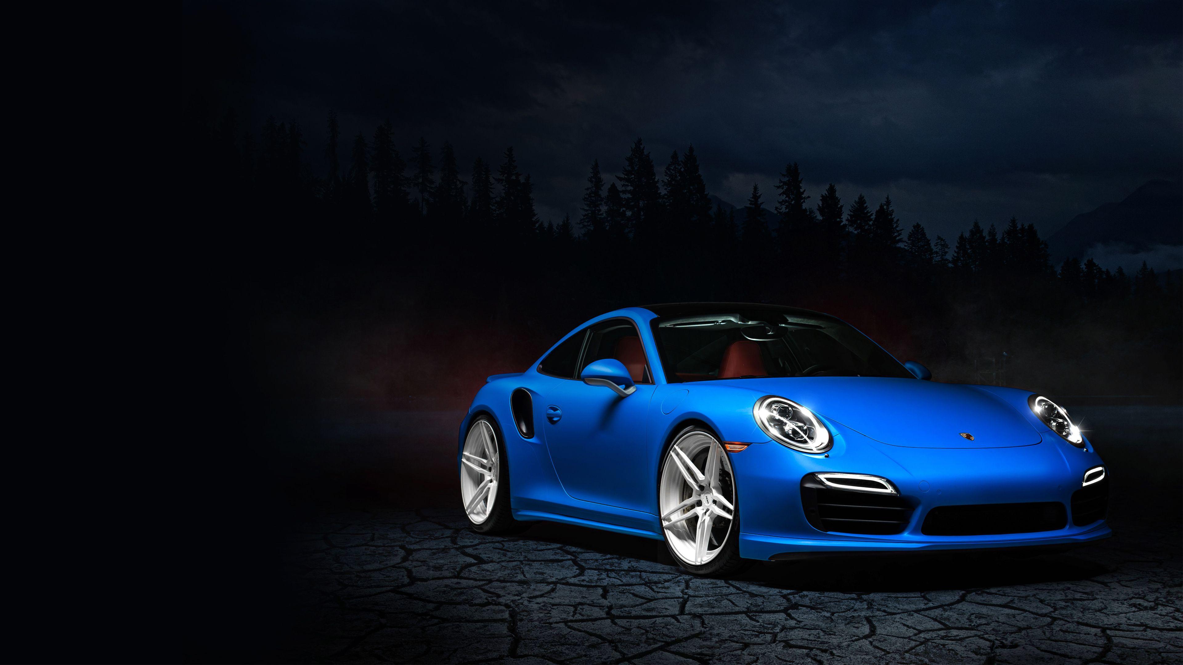 Blue Porsche 991 Wallpaper