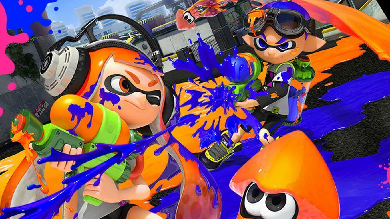 Splatoon Colored Action Close Up