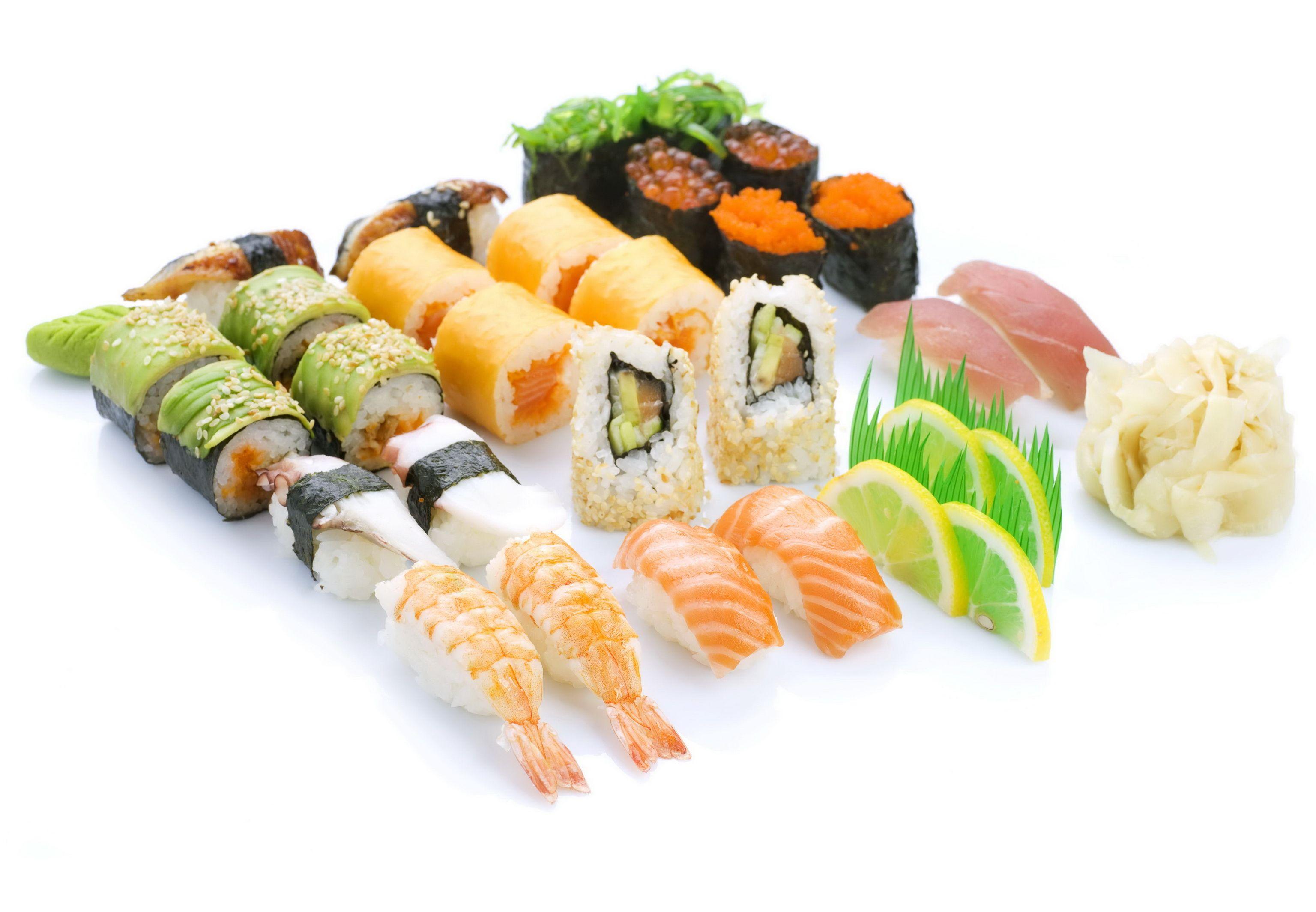 Wallpaper Seafoods Sushi Food Image Download