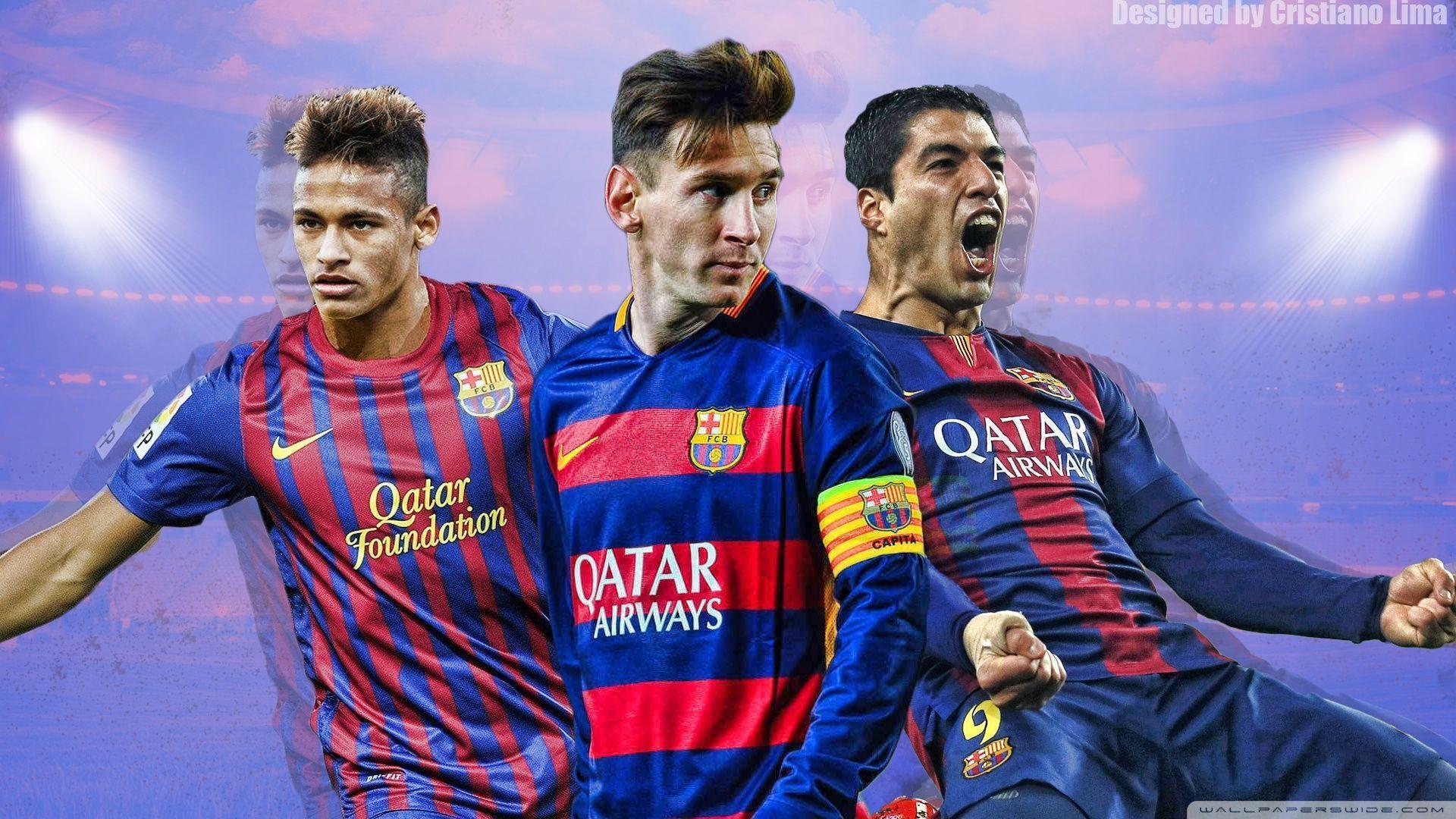 Barcelona Trio, Suarez and Neymar ❤ 4K HD Desktop Wallpaper