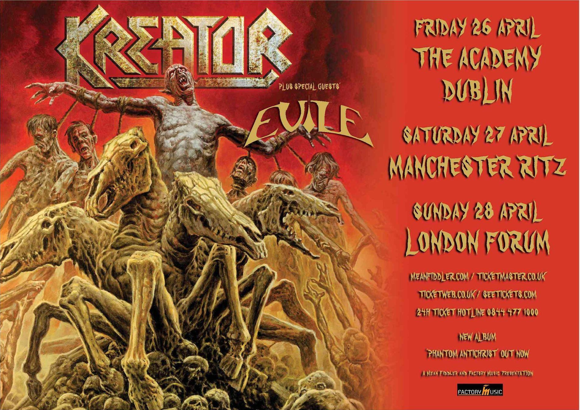 KREATOR EVILE thrash metal heavy hard rock poster posters concert