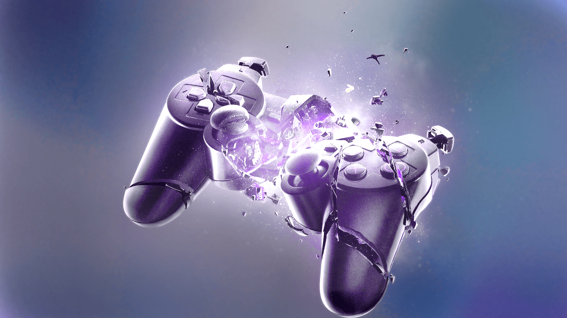 Wallpaper Vanossgaming Ps Controller Smashed 2153676. 1920x1080
