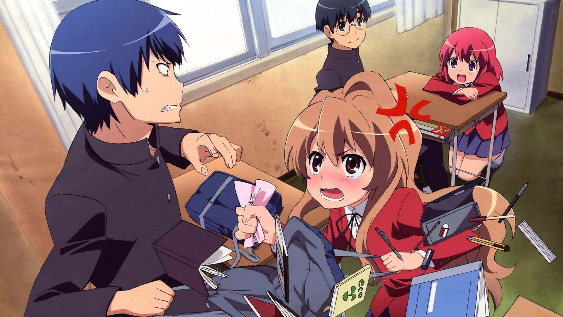 Download wallpaper 1280x900 toradora!, anime, characters