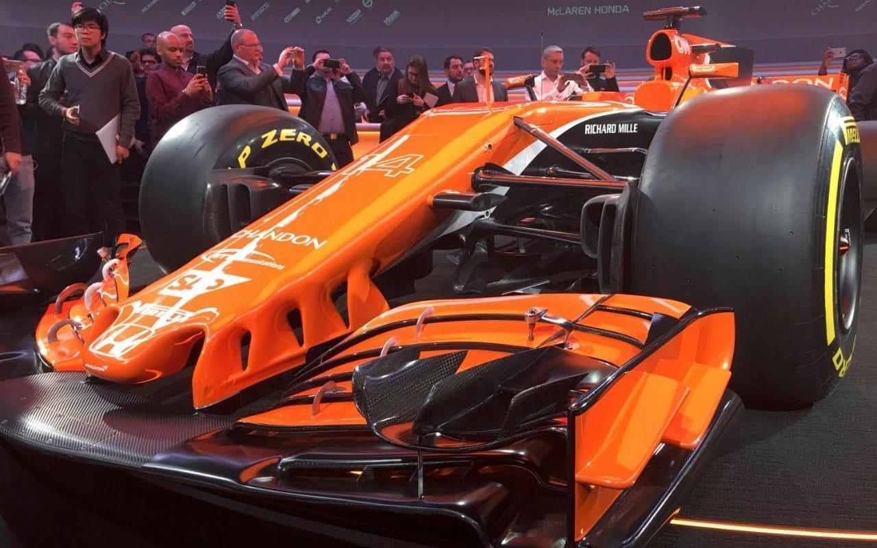 McLaren Honda Front Wing. F1 2017: The New Formula One Cars