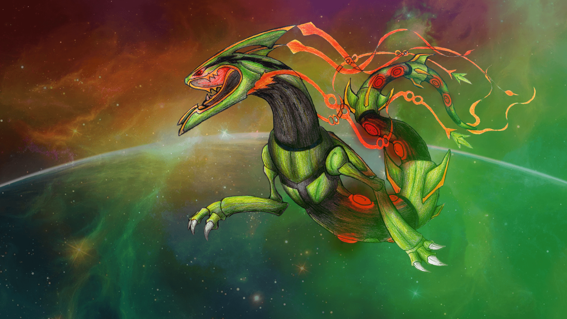 Rayquaza 1080P, 2K, 4K, 5K HD wallpapers free download