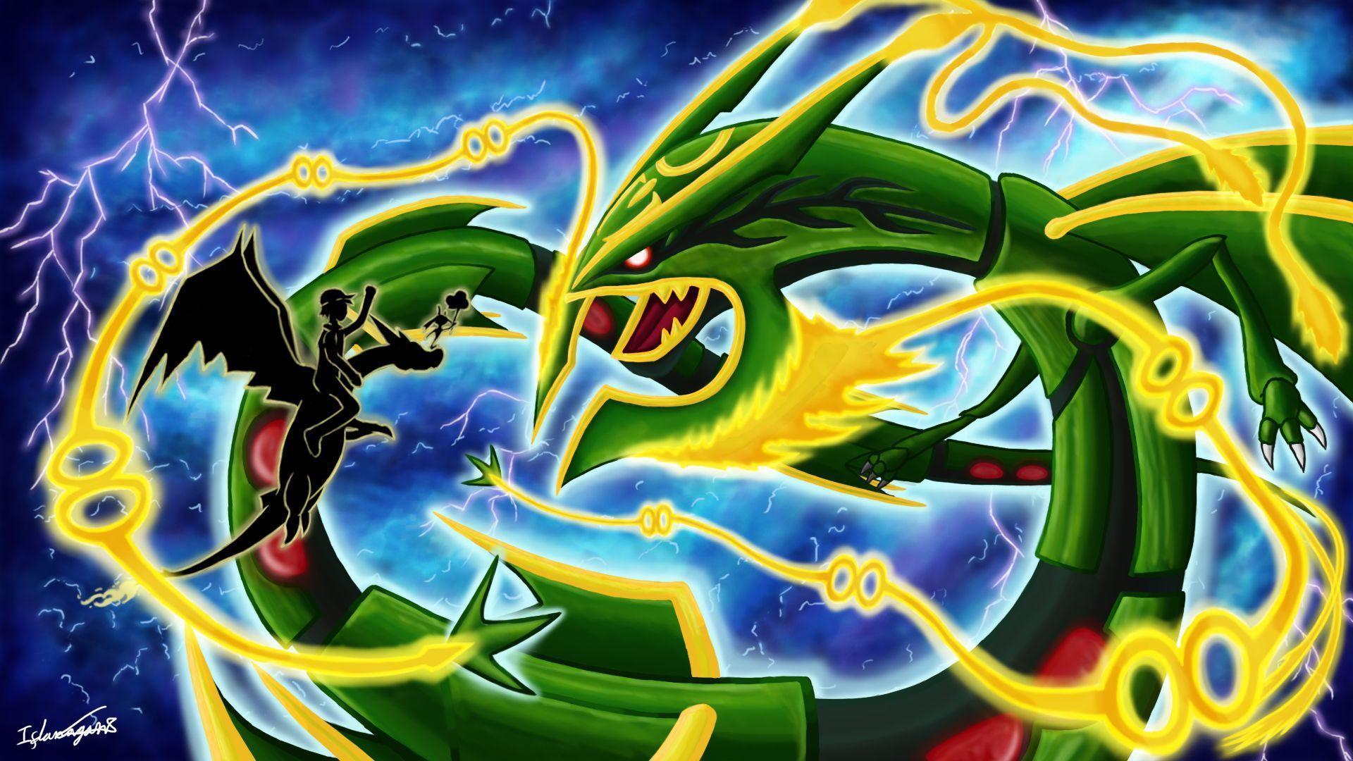 Mega Rayquaza (Pokémon) 1080P, 2K, 4K, 5K HD wallpapers free download