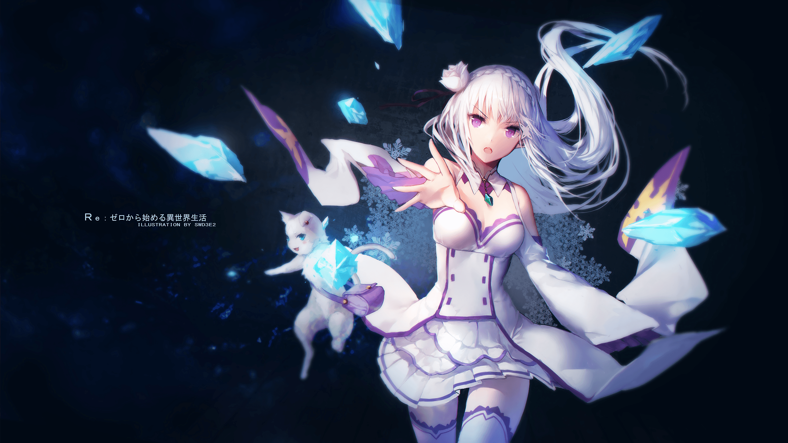 Emilia (Re:ZERO) HD Wallpaper