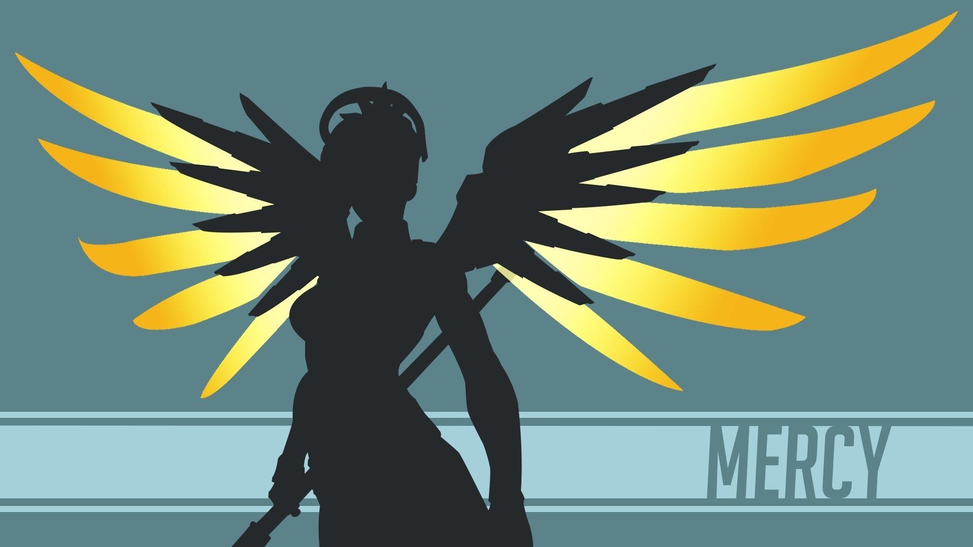 Mercy Overwatch Vector Wallpaper