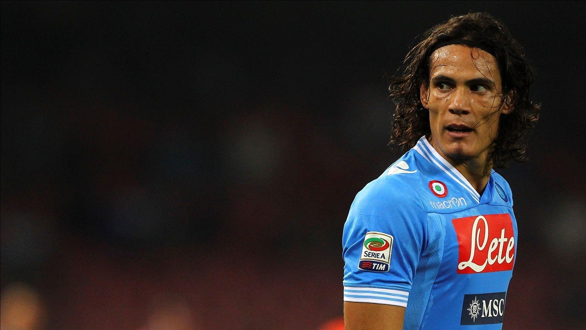 Download Wallpaper 1920x1080 Edinson cavani, Napoli, Football