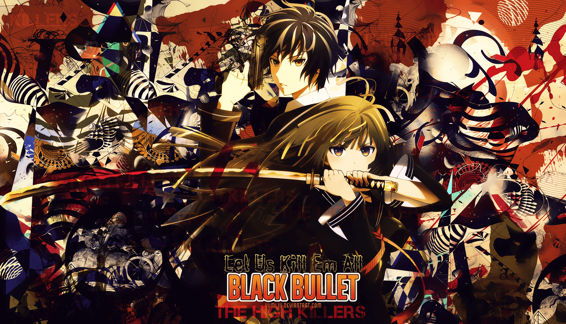 Anime Black Bullet HD Wallpaper by PressureDeath