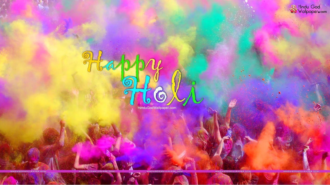 Colourful Holi Wallpaper HD for Desktop Free Download