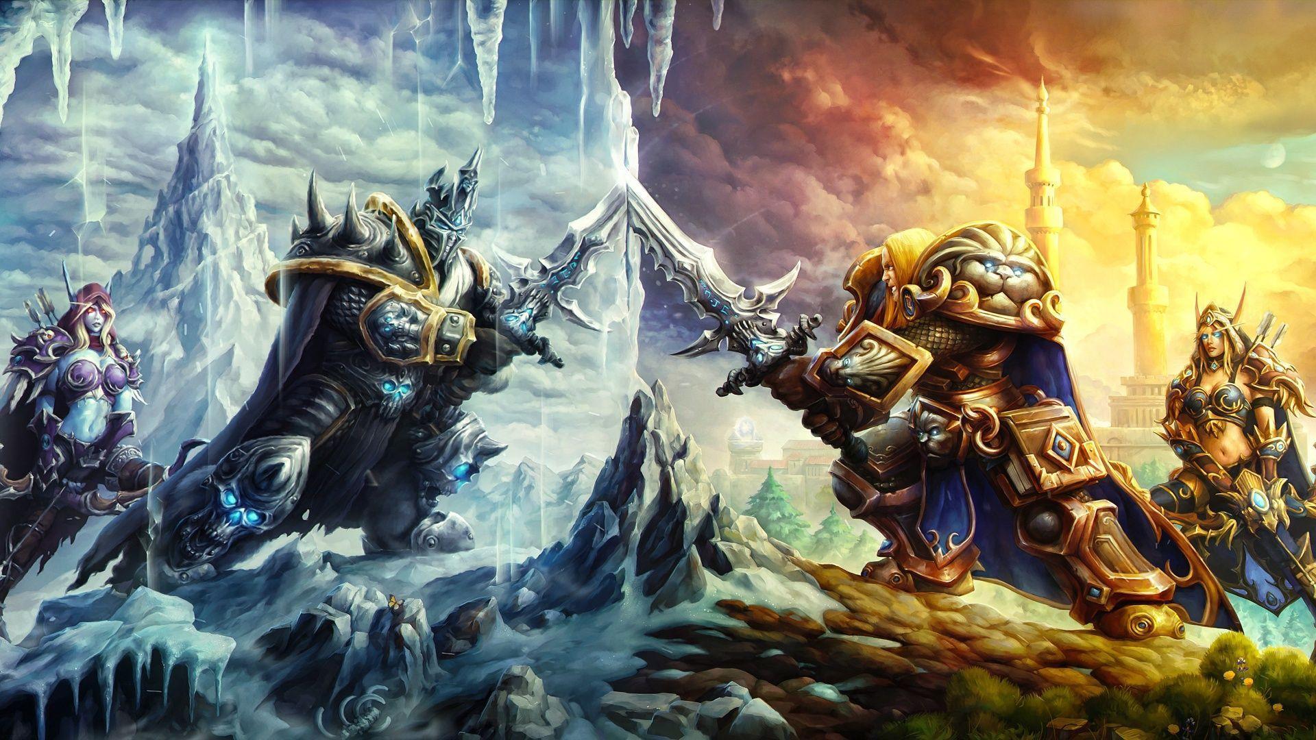 Heroes Of The Storm Battle Of Arthas And Sylvanas Wallpaper