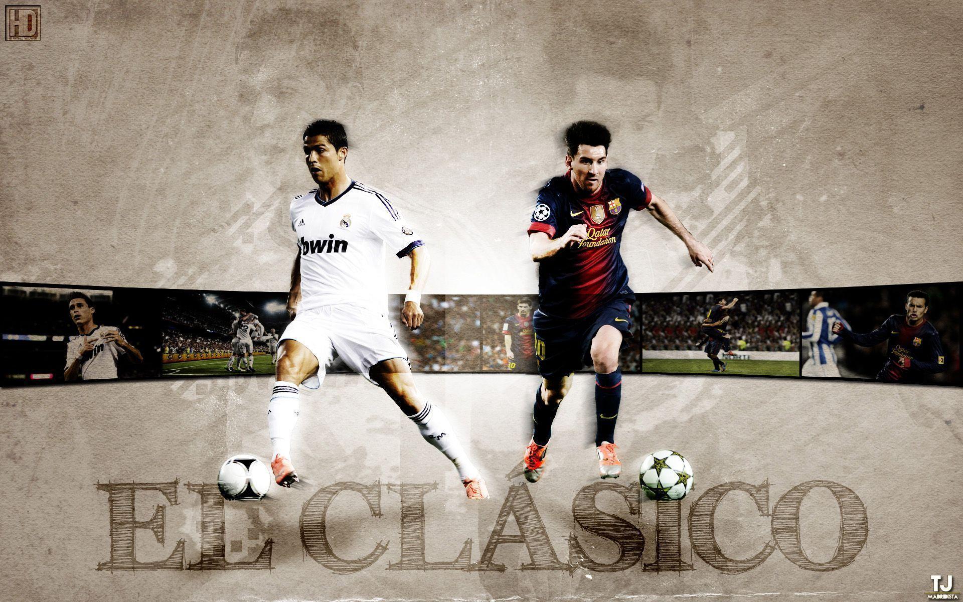 El Clasico Ronaldo VS Messi HD Wallpaper for Desktop