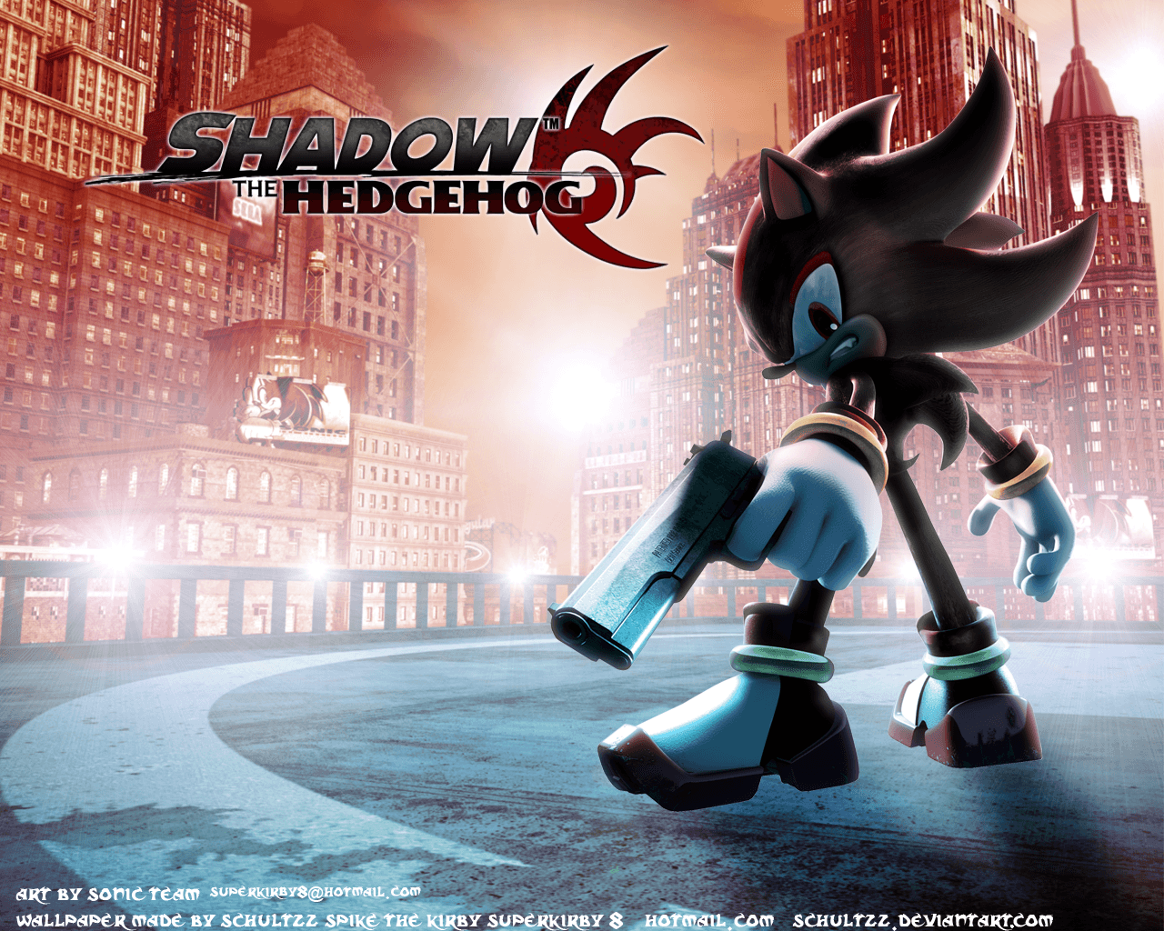 shadow the hedgehog wallpapers by schultzz