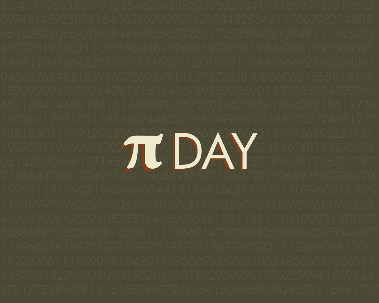 Typography Wallpaper: Pi Day