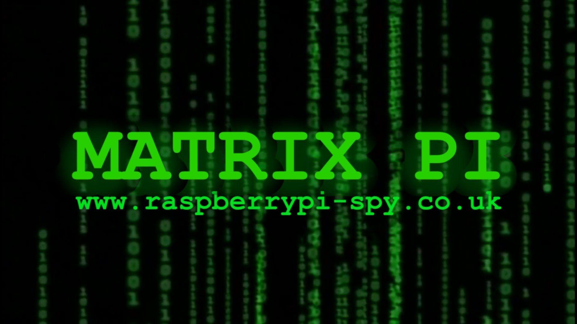 Matrix Code animation on the Raspberry Pi