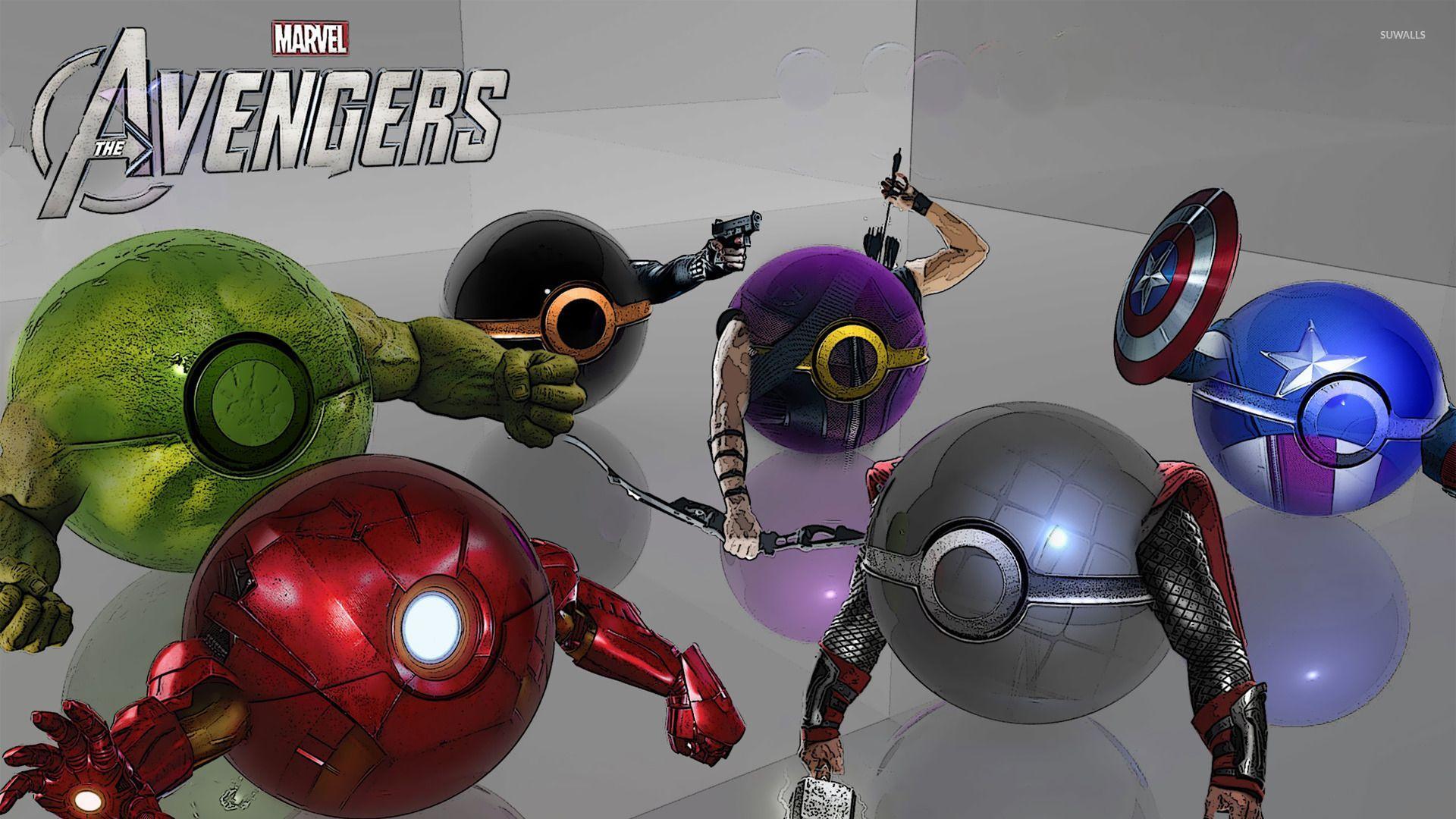 Poke Ball Avengers wallpaper wallpaper