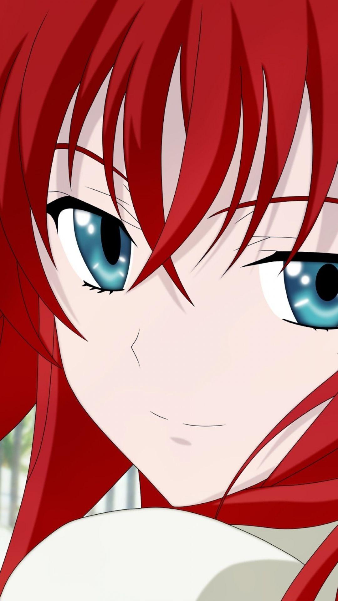 Download Wallpapers 1080x1920 Gremory rias, Girl, Hair, Eyes Sony.