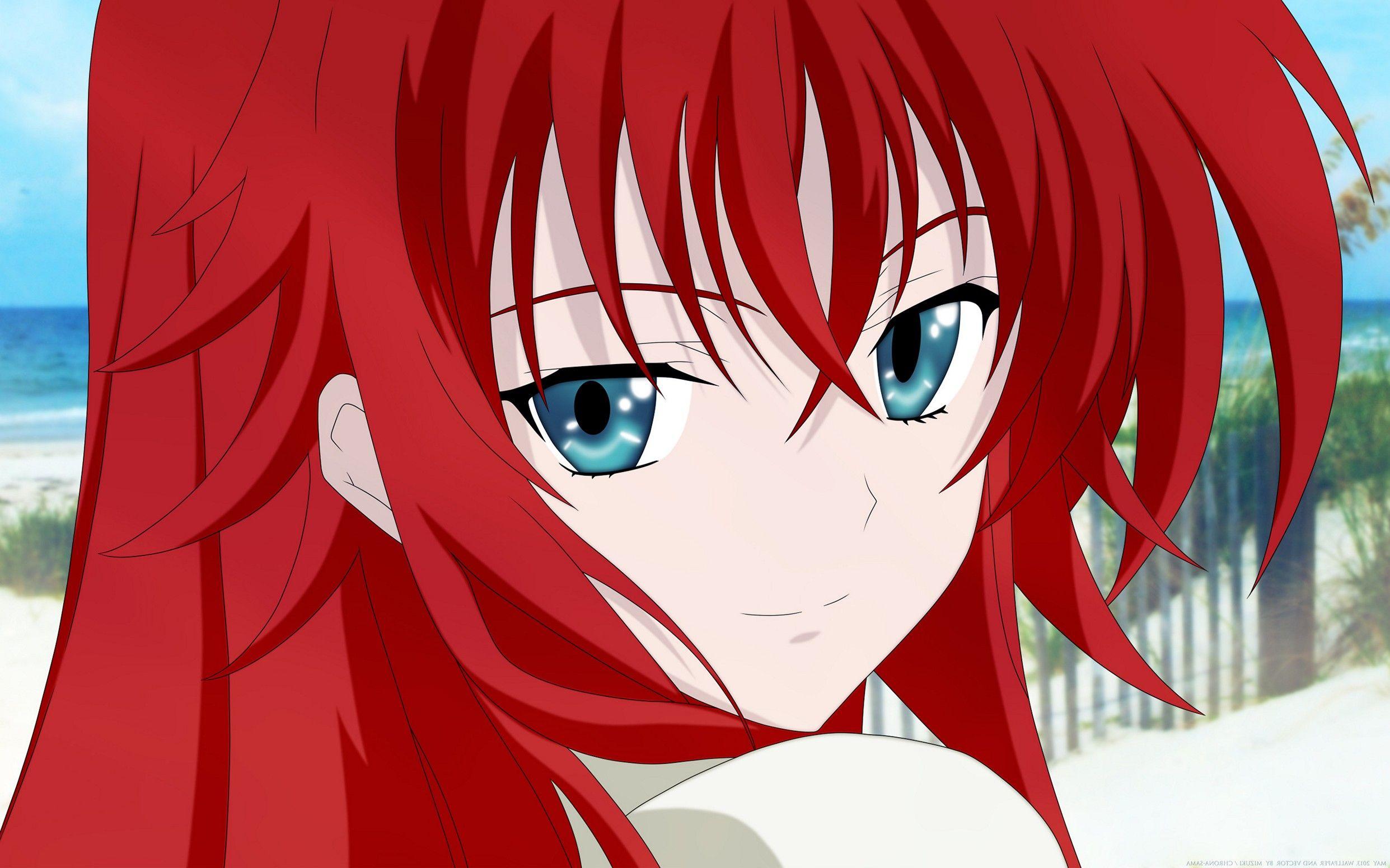 Highschool Dxd Rias Gremory Girl Face Art Popular Anime Wallpaper