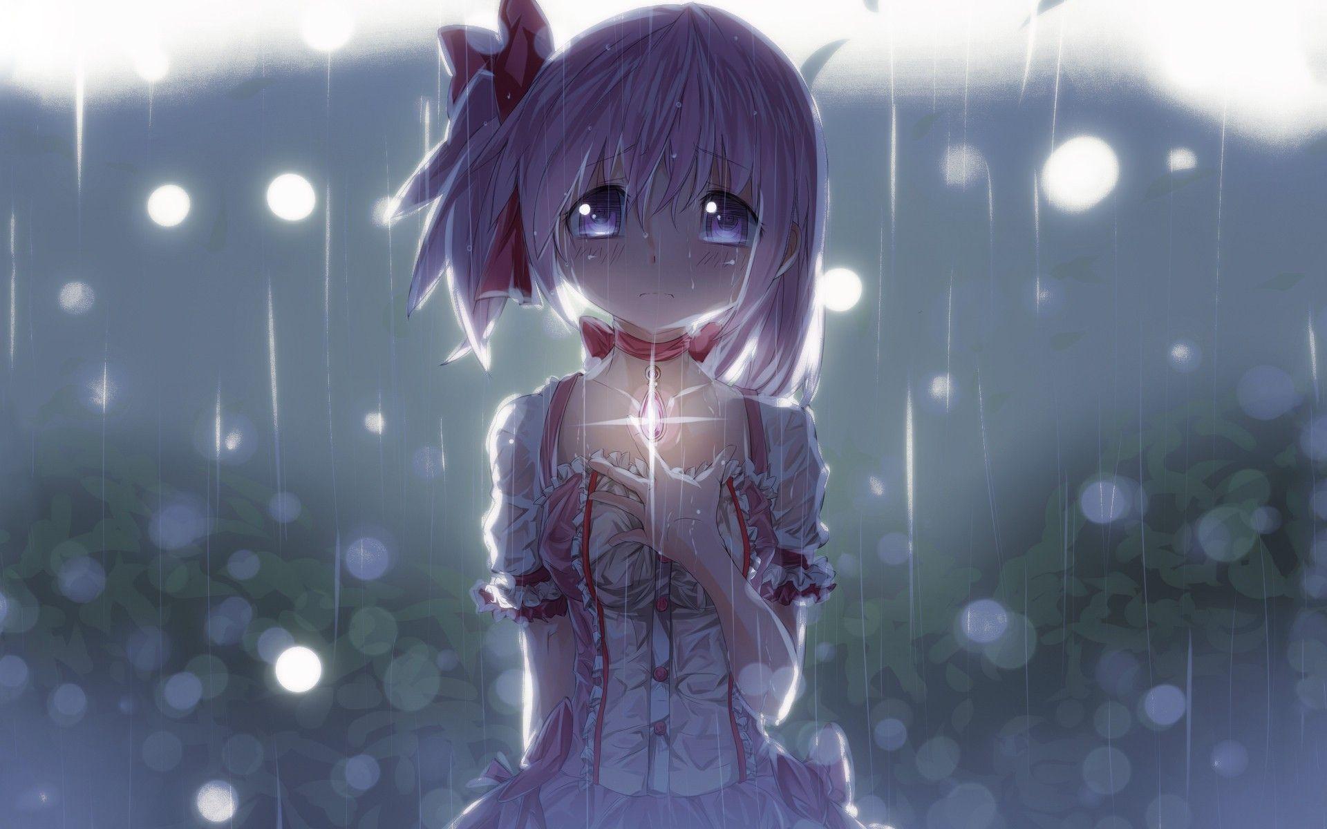 Sad anime girl for profile HD wallpapers