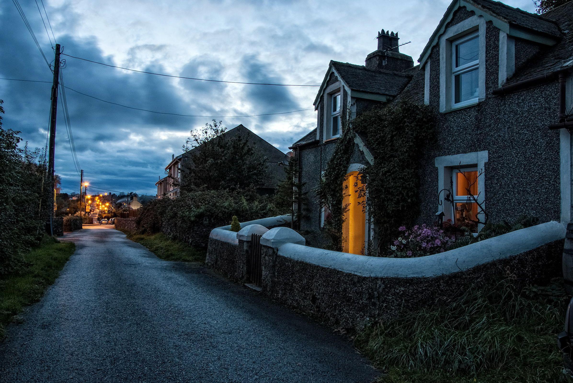 Wallpaper, United Kingdom, Houses, Newborough Wales, Street