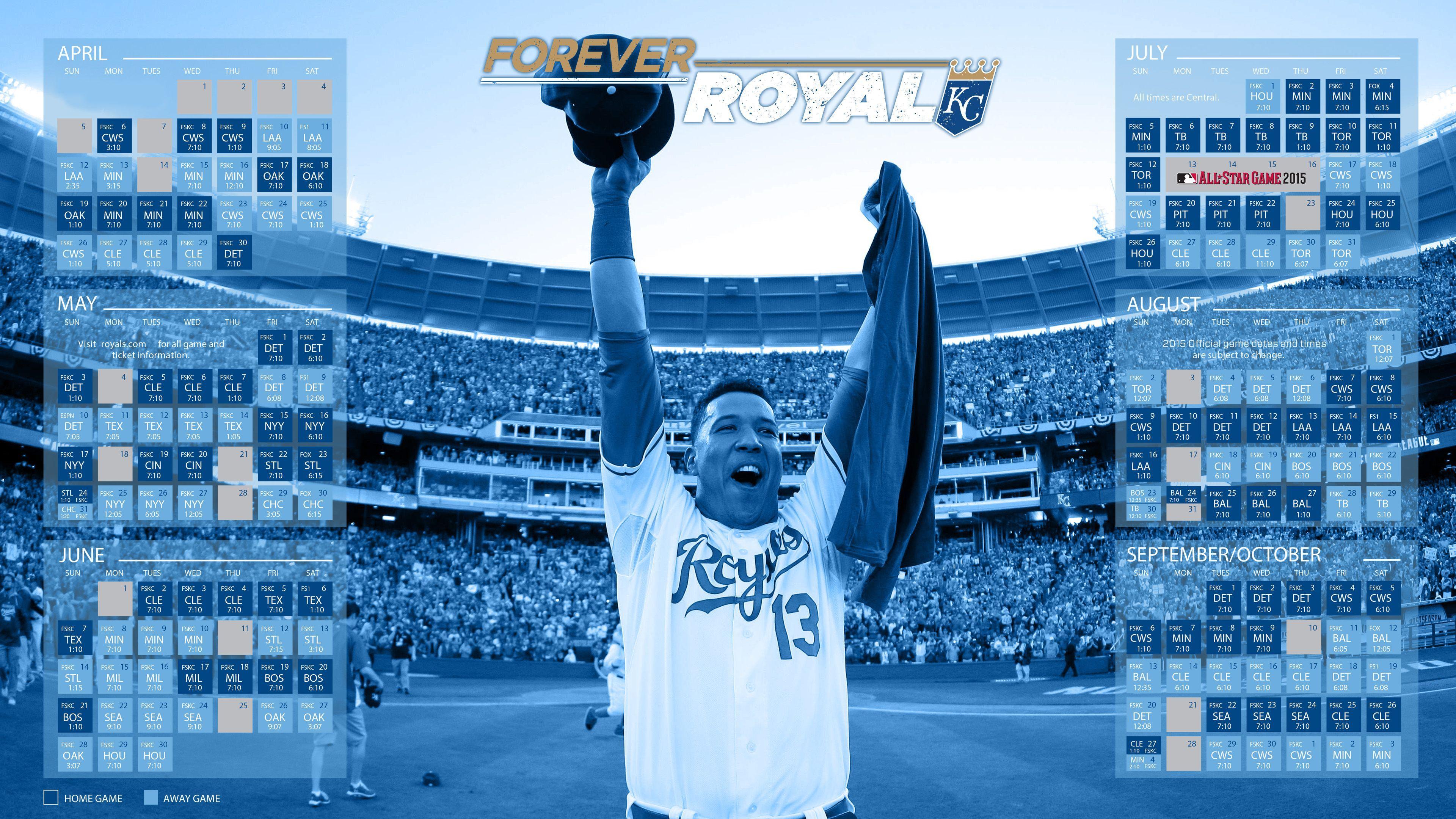 Download The KC Royals Prepare for a Game Wallpaper