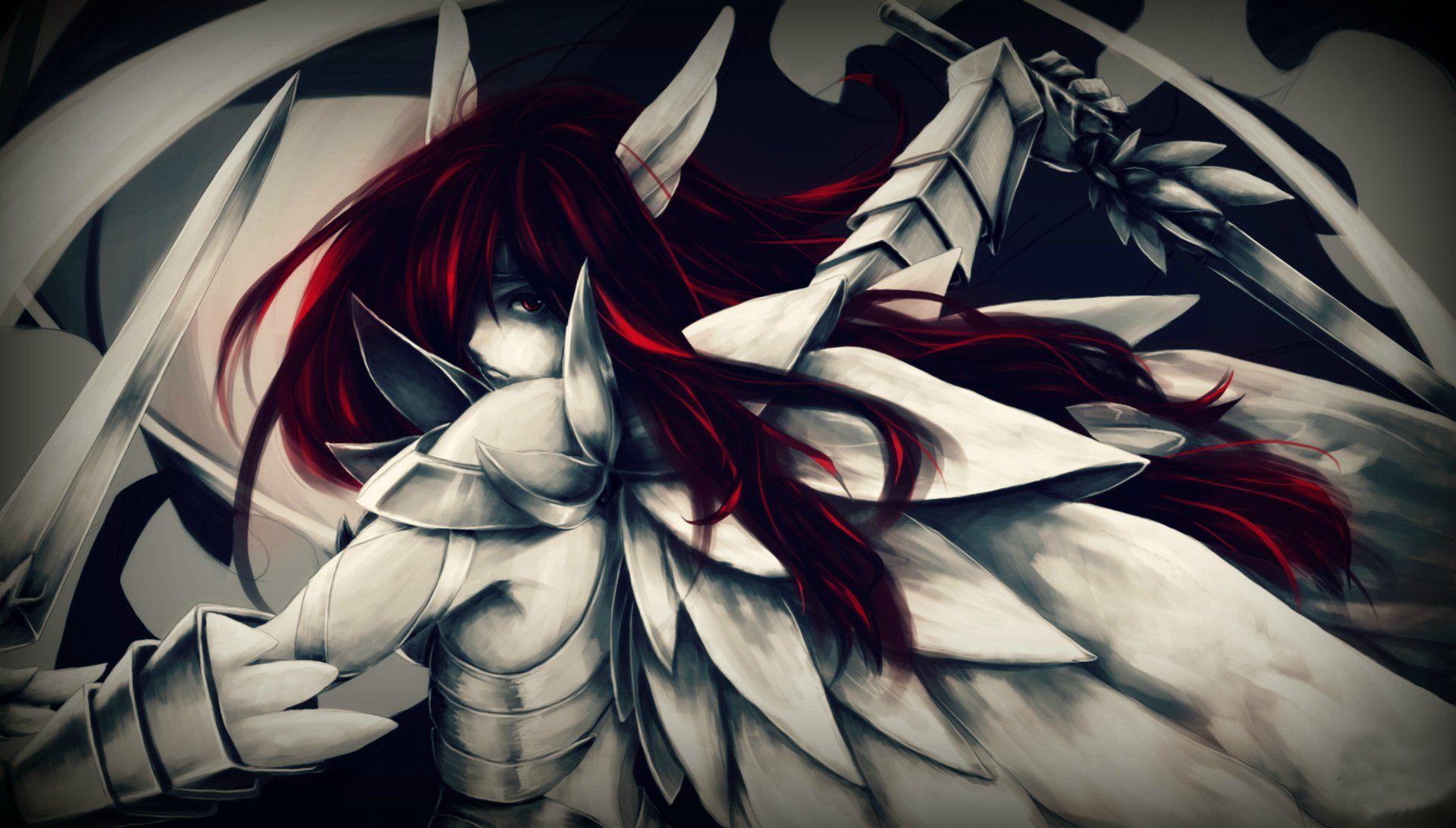 Erza Scarlet's Wheel Armor Full HD Wallpaper and Background