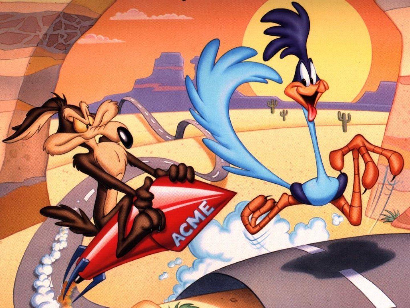 Wile E. Coyote and The Road Runner HD Wallpaper. Background