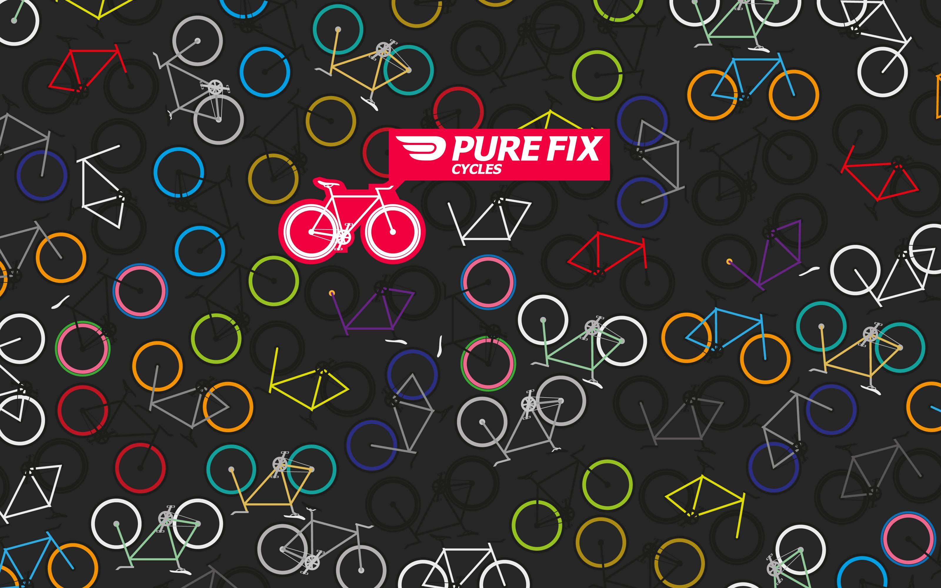 colorful fixie bikes wallpaper
