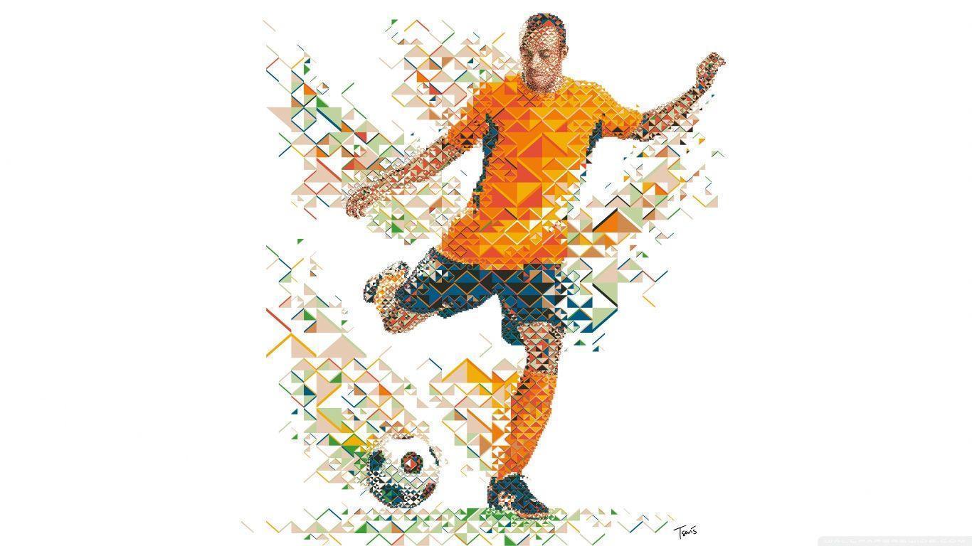 Soccer Player in Action HD desktop wallpaper, Widescreen, High