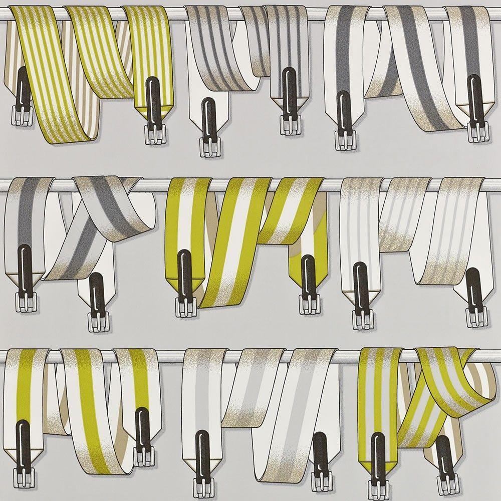 Hermes wallpaper.LES SANGLES. Fabric and Wallpaper