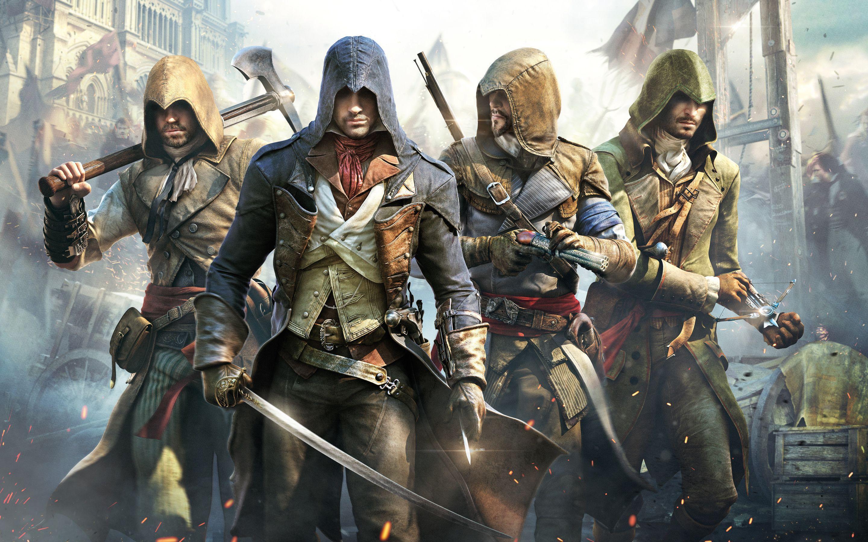 Assassin's Creed Unity Video Game 2014 Ultra HD Desktop Background