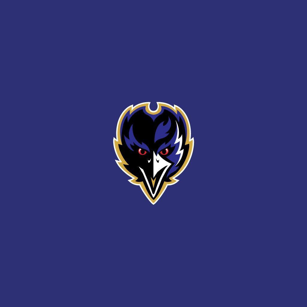 iPad Wallpaper with the Baltimore Ravens Team Logo