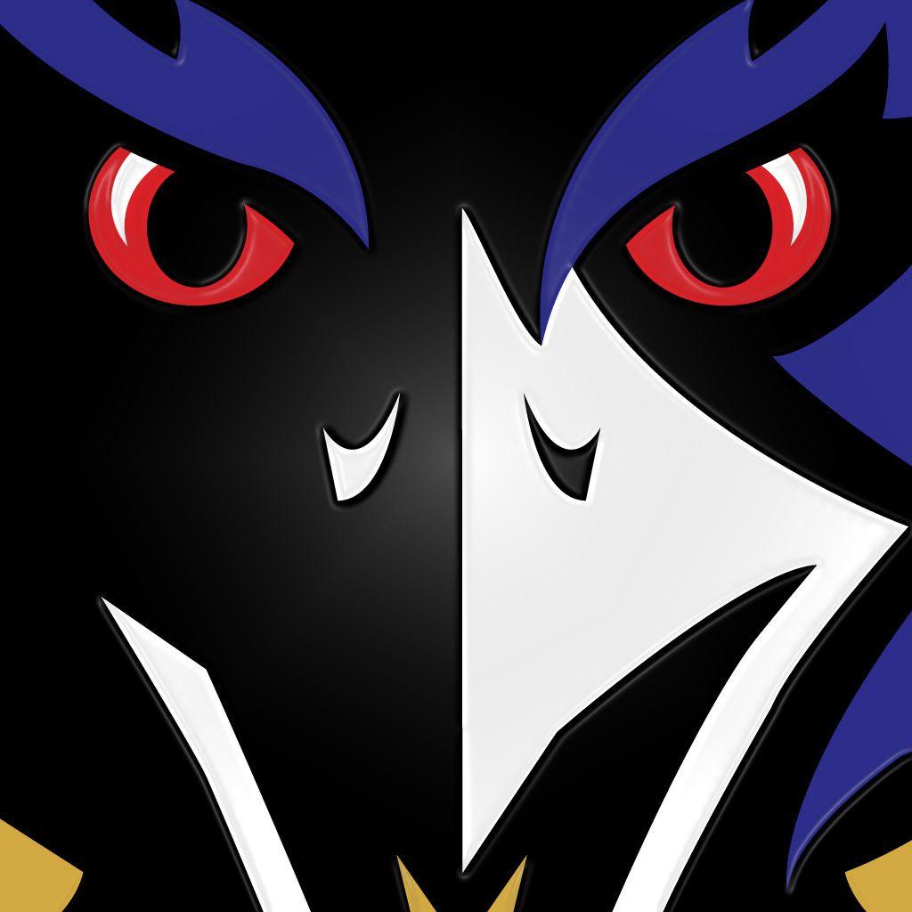 Baltimore Ravens bird close embossed iPad Wallpaper1024x1024