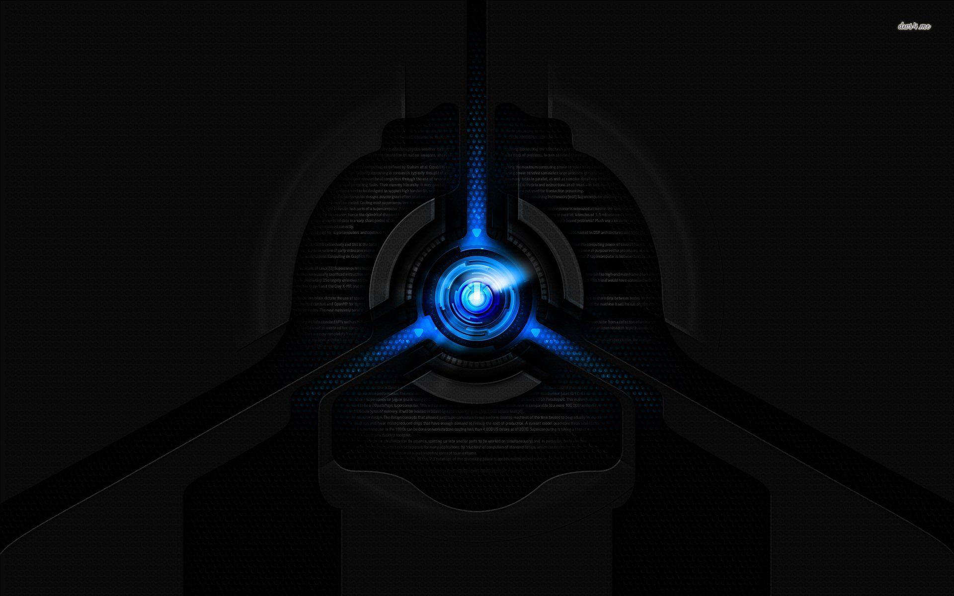 Blue Power Button Wallpapers