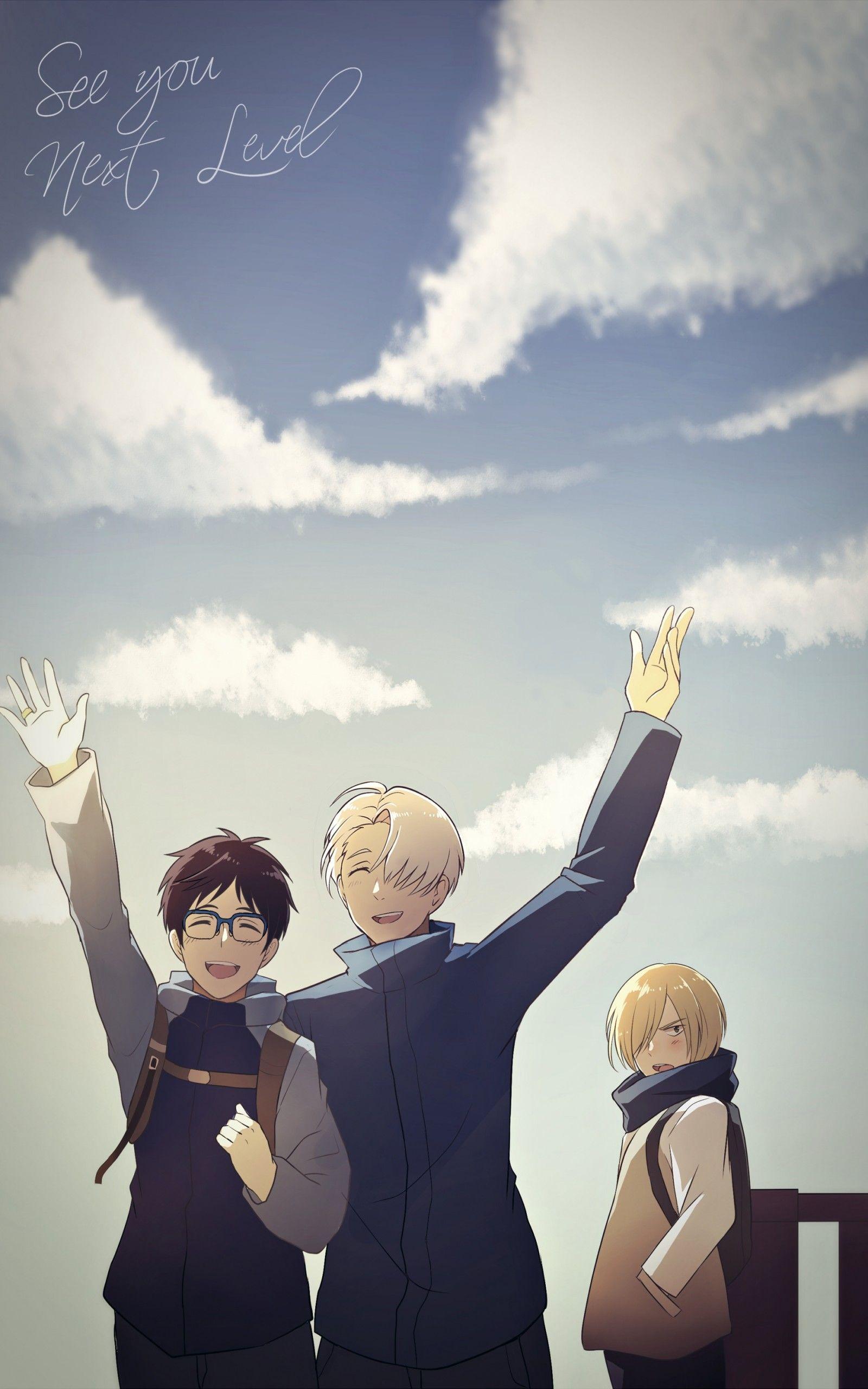 Download 1600x2560 Yuri On Ice, Victor Nikiforov, Katsuki Yuuri