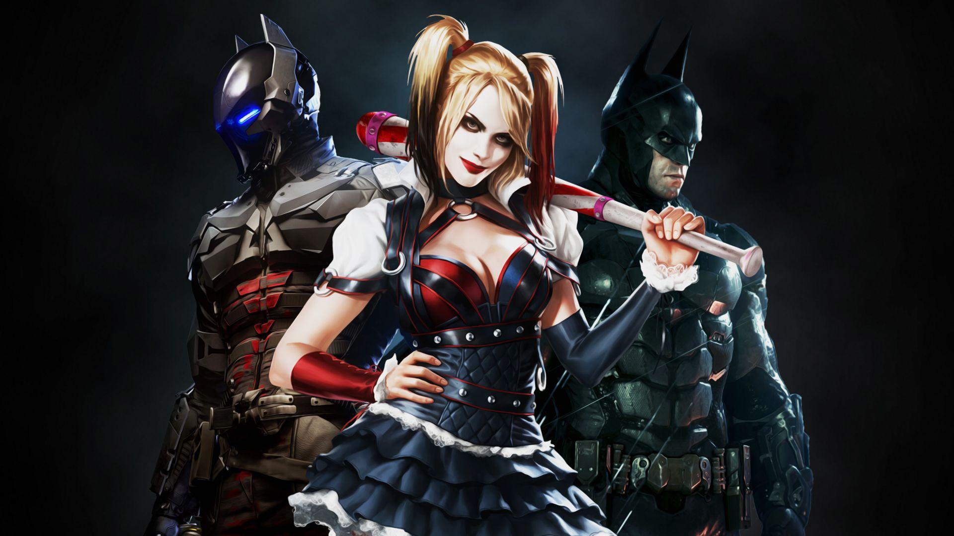 Arkham Knight, Harley Quinn, Batman Computer Wallpaper, Desktop