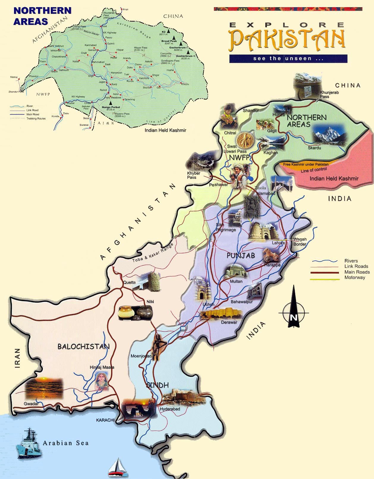 Pakistan Maps. Printable Maps of Pakistan for Download