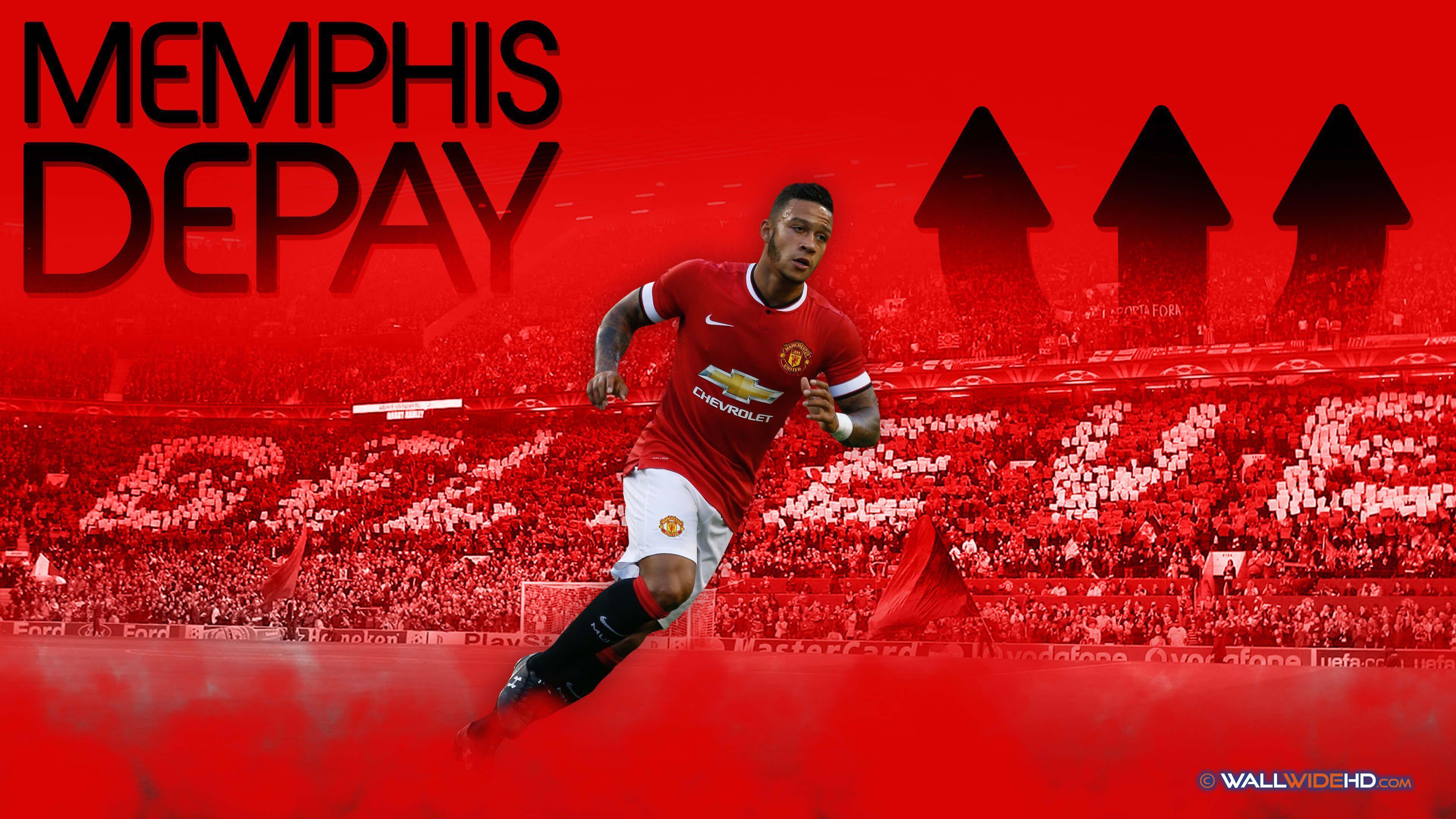 Download 3840x2160 Memphis Depay 2015 Manchester United Ultra HD
