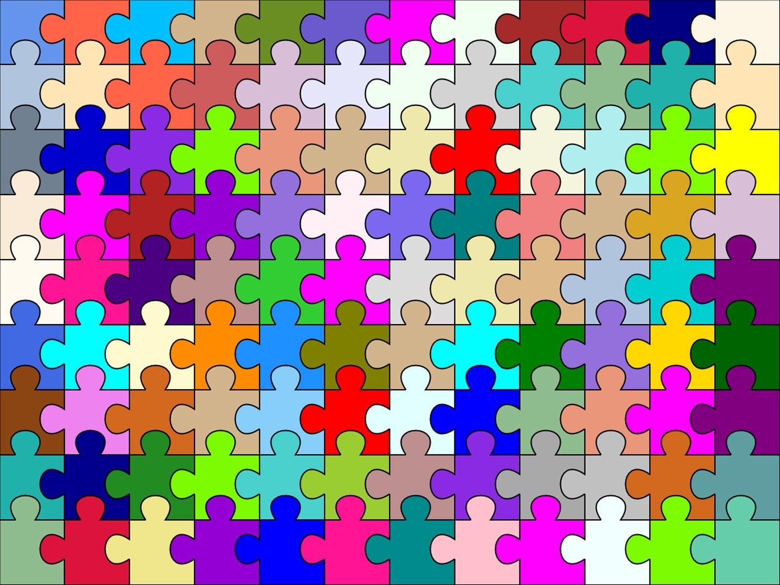 Autism Puzzle Wallpaper HD Resolution Black And White Background